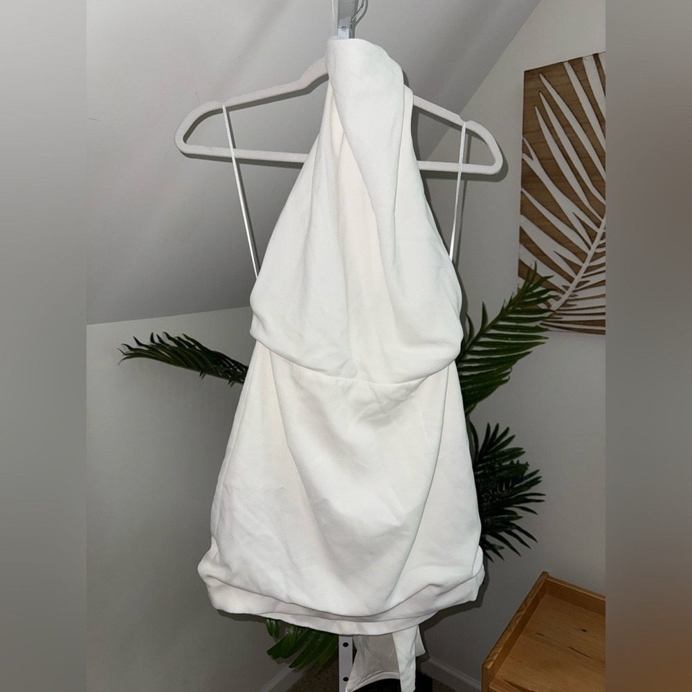 Sau Lee Patsy Backless‎ Mini Dress in Ivory size 8 - Picture 4 of 7